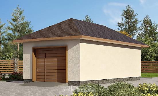040-001-П Проект гаража из пеноблока Горно-Алтайск | Проекты домов от House Expert
