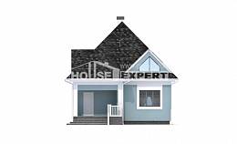 110-001-Л Проект двухэтажного дома с мансардой, компактный загородный дом из газосиликатных блоков Горно-Алтайск, House Expert