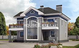 200-006-Л Проект двухэтажного дома, современный домик из кирпича, House Expert