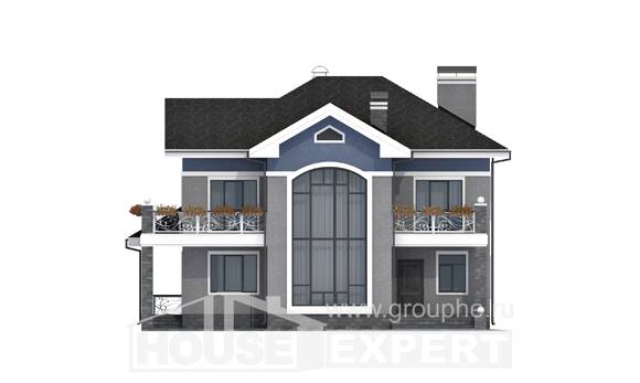 200-006-Л Проект двухэтажного дома, простой дом из кирпича, House Expert