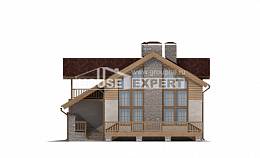 165-002-П Проект двухэтажного дома мансардой, гараж, небольшой загородный дом из твинблока Горно-Алтайск, House Expert