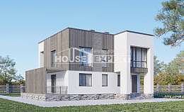 150-017-П Проект двухэтажного дома, уютный загородный дом из газосиликатных блоков, House Expert