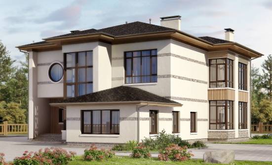345-001-П Проект двухэтажного дома, огромный дом из блока Горно-Алтайск | Проекты домов от House Expert
