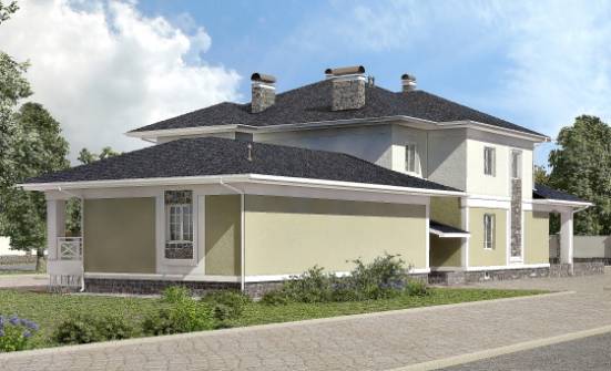 620-001-Л Проект трехэтажного дома, гараж, красивый домик из керамзитобетонных блоков, House Expert