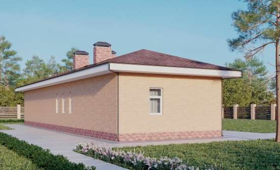 110-006-П Проект бани из пеноблока Горно-Алтайск | Проекты одноэтажных домов от House Expert
