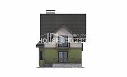 120-003-П Проект двухэтажного дома мансардный этаж, классический загородный дом из газобетона Горно-Алтайск, House Expert