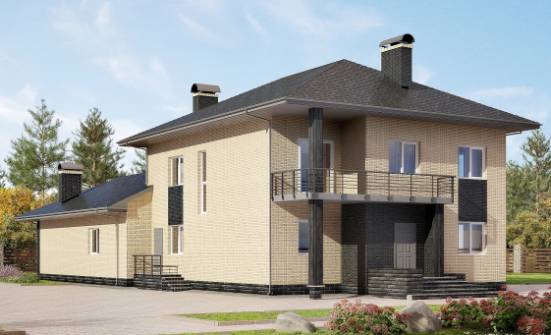 305-003-Л Проект двухэтажного дома, просторный загородный дом из поризованных блоков Горно-Алтайск | Проекты домов от House Expert