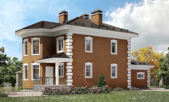 150-006-П Проект двухэтажного дома и гаражом, экономичный дом из блока Горно-Алтайск | Проекты домов от House Expert