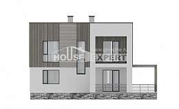 150-017-П Проект двухэтажного дома, компактный домик из газосиликатных блоков Горно-Алтайск, House Expert