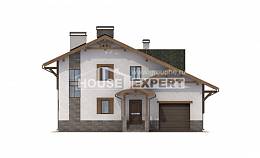 190-007-П Проект двухэтажного дома мансардой, гараж, просторный домик из кирпича Горно-Алтайск, House Expert