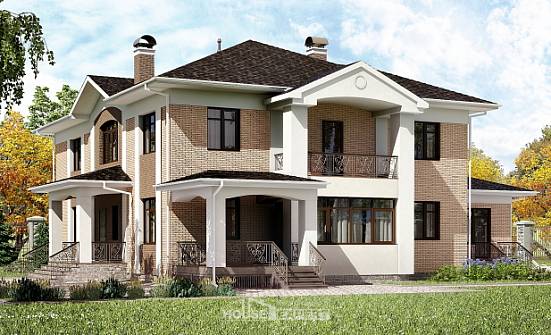520-001-П Проект трехэтажного дома, огромный домик из газосиликатных блоков Горно-Алтайск | Проекты домов от House Expert